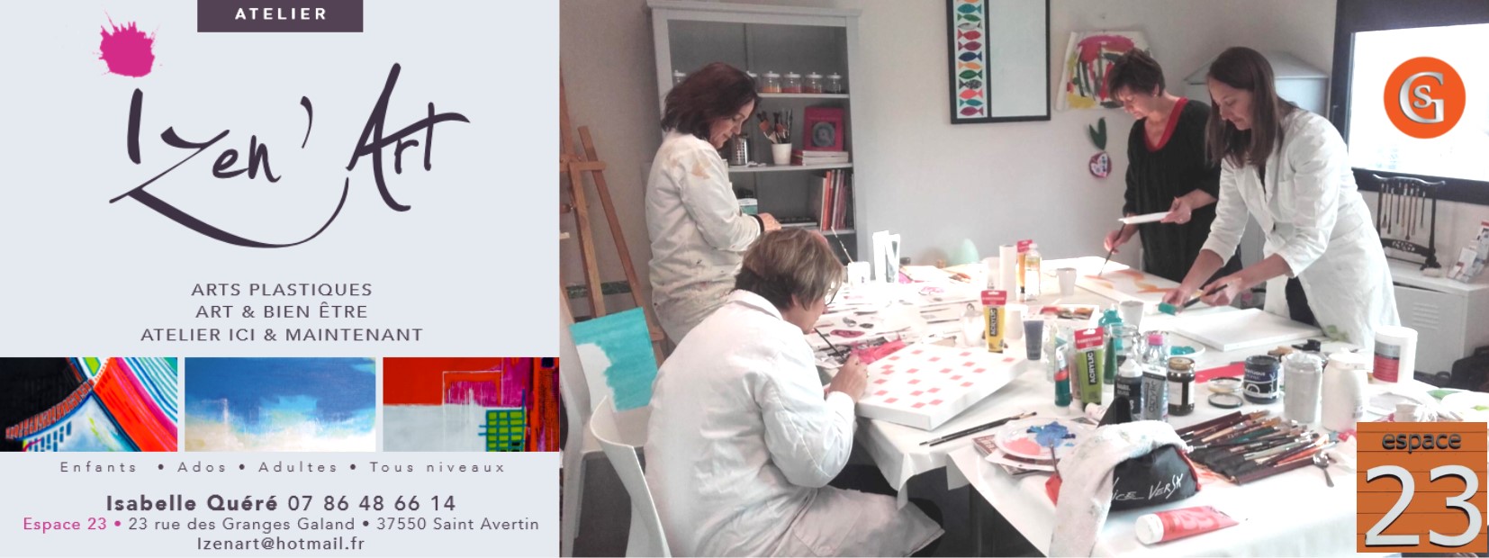 espace-23-saint-avertin-les-salons-galand-atelier-izen-art-isabelle-quere